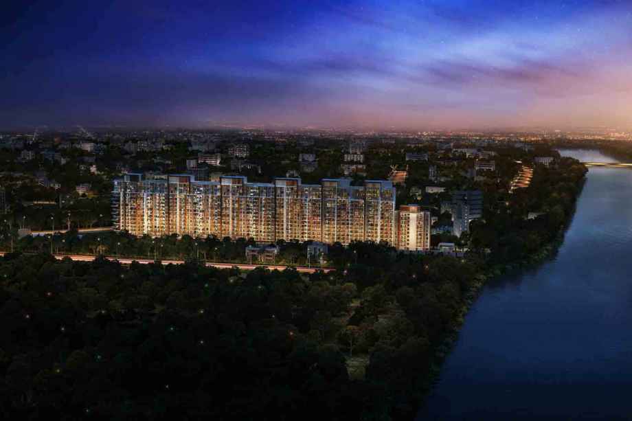 Adani-Atelier-greens-Elevation-Night-View