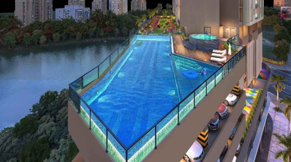 Ellora-Siddhi-Rainbow-Life-pool-view