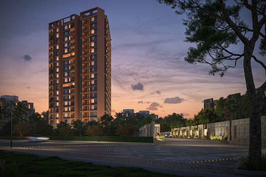 Keshav-Tathastu-Aura-Elevation-Image-Side-View-Night