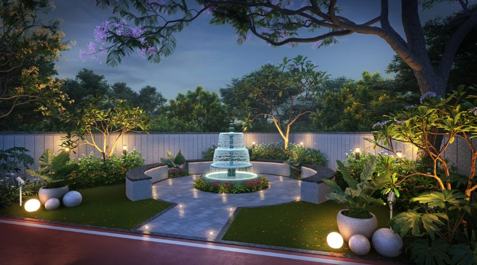 Modirealty-Rudraksh-Amenities-Fountain-Area