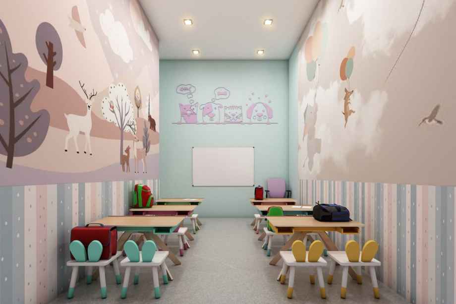 Ravima-Newton-Homes-Mundhwa-Amenities-preschool-classroom