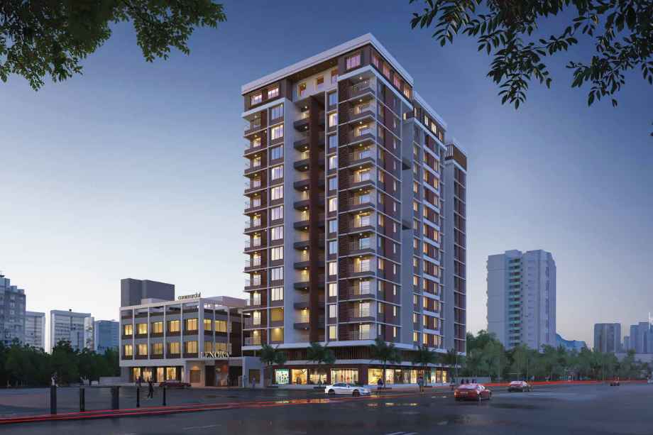 Sai-Siddha-Lenora-Elevation-image-Night-side-view