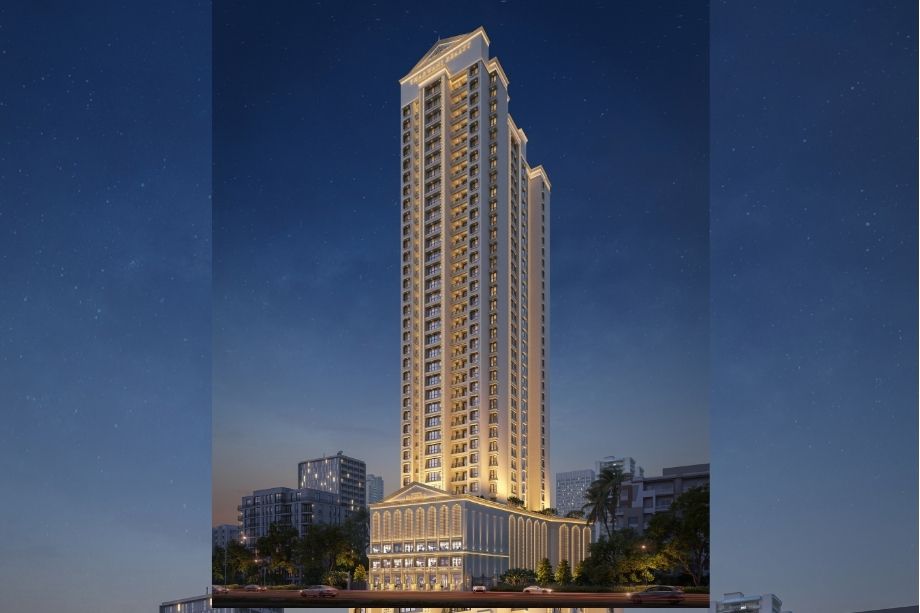 Tharwani-Pristinea-Elevation-Image-Side-NightView