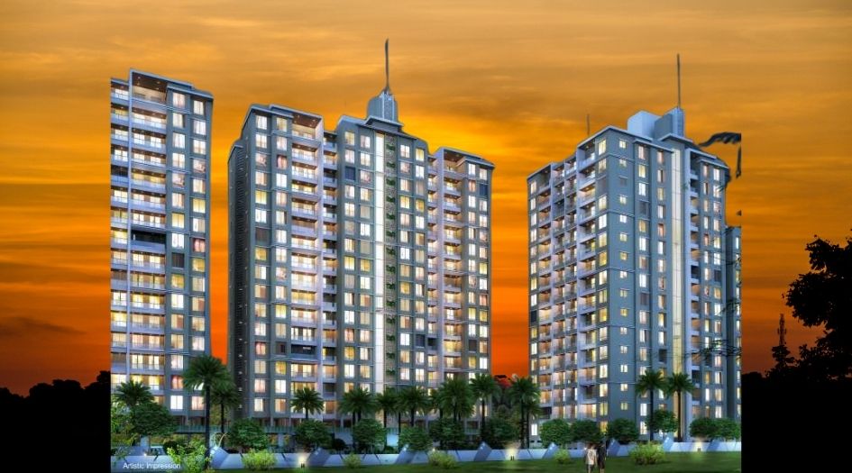 V-uptown-Elevation-Night-view